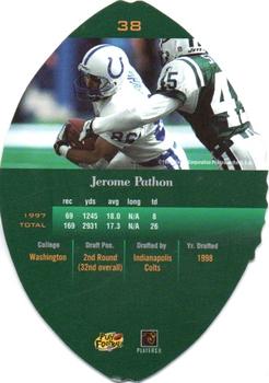 1998 Playoff Contenders - Leather #38 Jerome Pathon Back