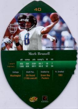 1998 Playoff Contenders - Leather #40 Mark Brunell Back
