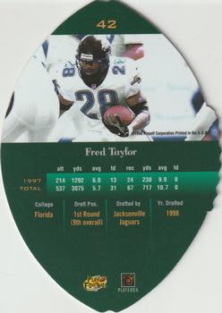 1998 Playoff Contenders - Leather #42 Fred Taylor Back