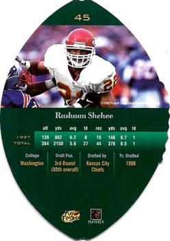 1998 Playoff Contenders - Leather #45 Rashaan Shehee Back