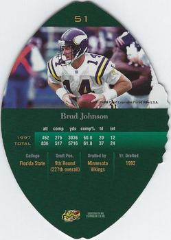 1998 Playoff Contenders - Leather #51 Brad Johnson Back