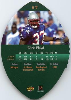 1998 Playoff Contenders - Leather #57 Chris Floyd Back
