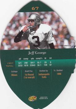 1998 Playoff Contenders - Leather #67 Jeff George Back