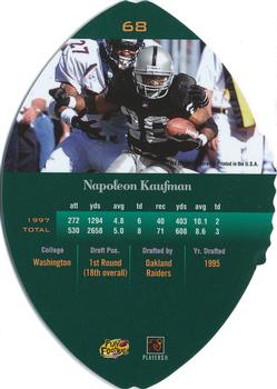 1998 Playoff Contenders - Leather #68 Napoleon Kaufman Back