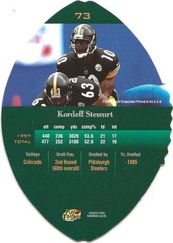 1998 Playoff Contenders - Leather #73 Kordell Stewart Back