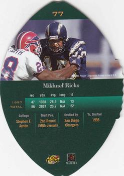 1998 Playoff Contenders - Leather #77 Mikhael Ricks Back