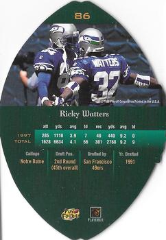 1998 Playoff Contenders - Leather #86 Ricky Watters Back