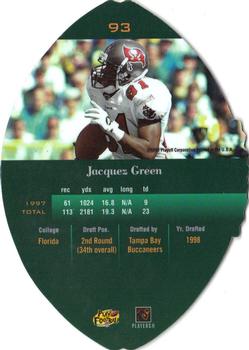 1998 Playoff Contenders - Leather #93 Jacquez Green Back