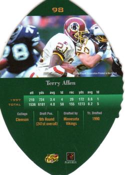 1998 Playoff Contenders - Leather #98 Terry Allen Back