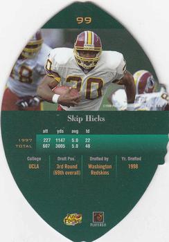 1998 Playoff Contenders - Leather #99 Skip Hicks Back