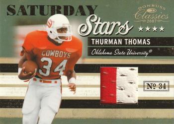 2007 Donruss Classics - Saturday Stars Jerseys Prime #SS-21 Thurman Thomas Front