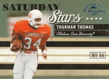 2007 Donruss Classics - Saturday Stars Platinum #SS-21 Thurman Thomas Front