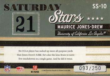 2007 Donruss Classics - Saturday Stars Silver #SS-10 Maurice Jones-Drew Back