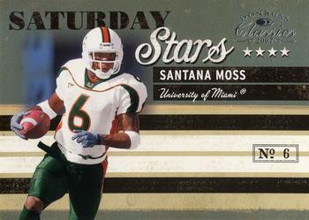 2007 Donruss Classics - Saturday Stars Silver #SS-18 Santana Moss Front