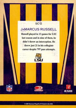 2007 Donruss Classics - School Colors #SC-2 JaMarcus Russell Back