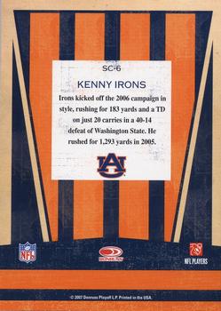 2007 Donruss Classics - School Colors #SC-6 Kenny Irons Back