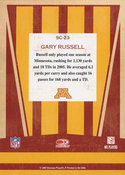 2007 Donruss Classics - School Colors #SC-23 Gary Russell Back