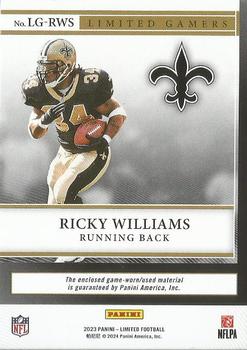 2023 Panini Limited - Limited Gamers #LG-RWS Ricky Williams Back