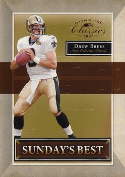2007 Donruss Classics - Sunday's Best Bronze #SB-2 Drew Brees Front