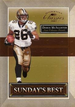 2007 Donruss Classics - Sunday's Best Bronze #SB-18 Deuce McAllister Front