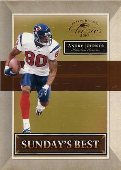 2007 Donruss Classics - Sunday's Best Bronze #SB-26 Andre Johnson Front