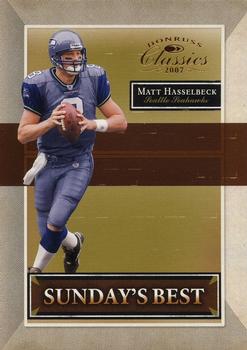 2007 Donruss Classics - Sunday's Best Bronze #SB-33 Matt Hasselbeck Front