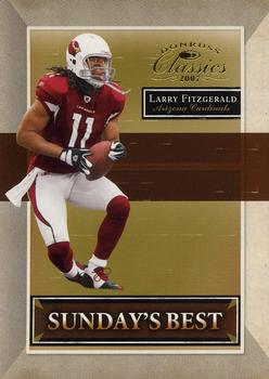 2007 Donruss Classics - Sunday's Best Gold #SB-10 Larry Fitzgerald Front