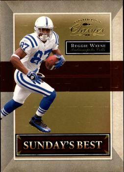 2007 Donruss Classics - Sunday's Best Gold #SB-12 Reggie Wayne Front