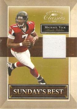 2007 Donruss Classics - Sunday's Best Jerseys #SB-3 Michael Vick Front