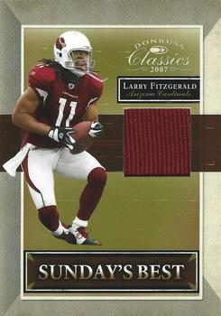 2007 Donruss Classics - Sunday's Best Jerseys #SB-10 Larry Fitzgerald Front