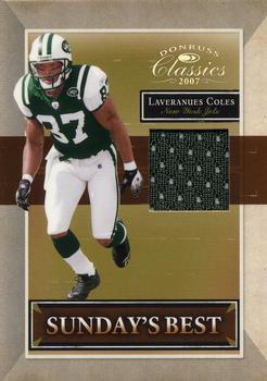 2007 Donruss Classics - Sunday's Best Jerseys #SB-24 Laveranues Coles Front