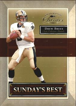2007 Donruss Classics - Sunday's Best Silver #SB-2 Drew Brees Front