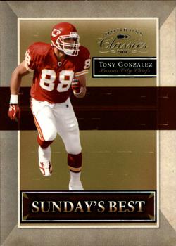 2007 Donruss Classics - Sunday's Best Silver #SB-9 Tony Gonzalez Front