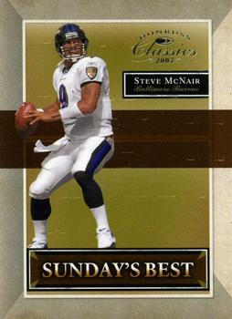 2007 Donruss Classics - Sunday's Best Silver #SB-14 Steve McNair Front