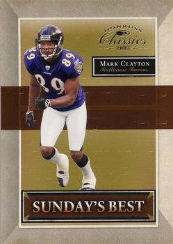 2007 Donruss Classics - Sunday's Best Silver #SB-16 Mark Clayton Front