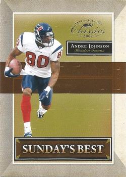 2007 Donruss Classics - Sunday's Best Silver #SB-26 Andre Johnson Front