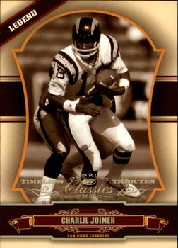 2007 Donruss Classics - Timeless Tributes Gold #109 Charlie Joiner Front