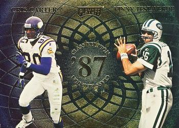 1998 Playoff Momentum SSD Hobby - Class Reunion #NNO Cris Carter / Vinny Testaverde / Jim Harbaugh / Rod Woodson Front