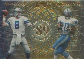 1998 Playoff Momentum SSD Hobby - Class Reunion #NNO Troy Aikman / Barry Sanders / Deion Sanders / Andre Rison Front