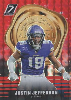 2023 Panini Zenith - Zeal of Approval Red #16 Justin Jefferson Front