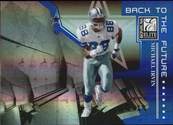2007 Donruss Elite - Back to the Future Blue #BTF-18 Michael Irvin / Terrell Owens Front
