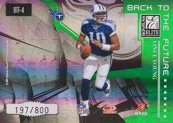 2007 Donruss Elite - Back to the Future Green #BTF-4 Steve McNair / Vince Young Back