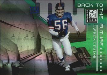 2007 Donruss Elite - Back to the Future Green #BTF-12 Lawrence Taylor / Shawne Merriman Front