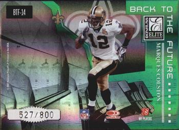 2007 Donruss Elite - Back to the Future Green #BTF-14 Tim Brown / Marques Colston Back