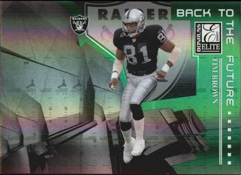2007 Donruss Elite - Back to the Future Green #BTF-14 Tim Brown / Marques Colston Front