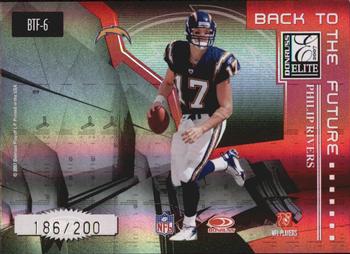2007 Donruss Elite - Back to the Future Red #BTF-6 Dan Fouts / Philip Rivers Back