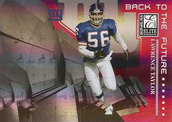 2007 Donruss Elite - Back to the Future Red #BTF-12 Lawrence Taylor / Shawne Merriman Front