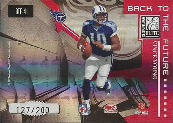 2007 Donruss Elite - Back to the Future Red #BTF-4 Steve McNair / Vince Young Back