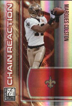 2007 Donruss Elite - Chain Reaction Red #CR-6 Marques Colston Front