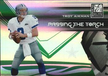2007 Donruss Elite - Passing the Torch Green #PT-3 Troy Aikman Front